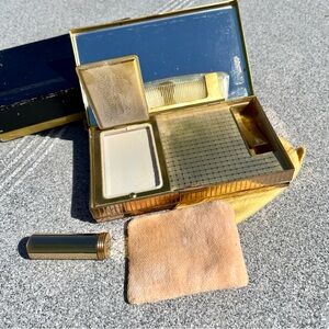 VINTAGE Evans cosmetic clutch cigarette compact vanity case antique 1950